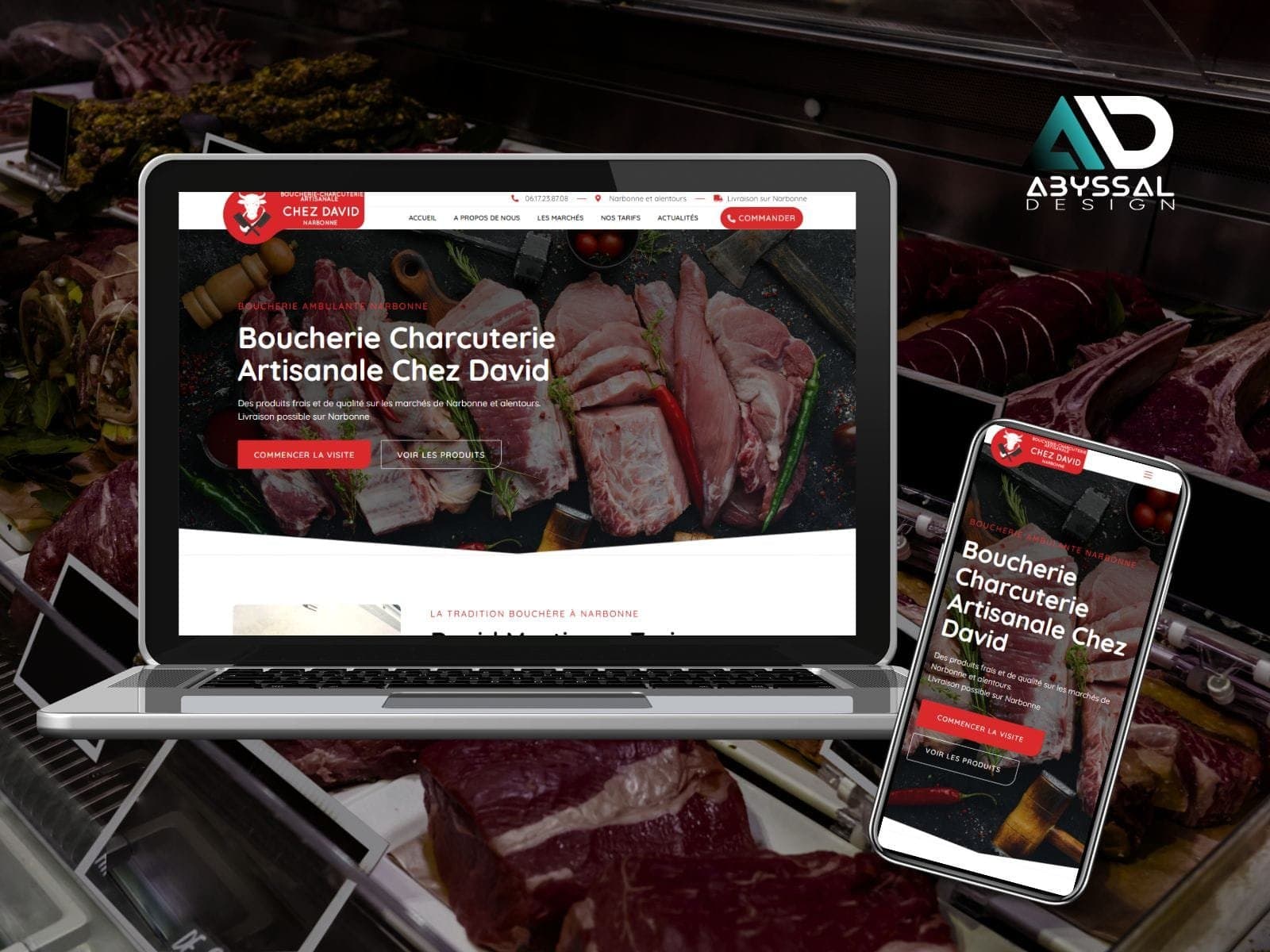 Conception - Chez David Boucherie ambulante Narbonne