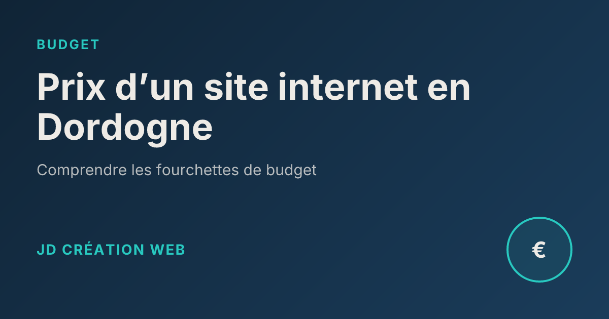 Prix d'un site internet en Dordogne